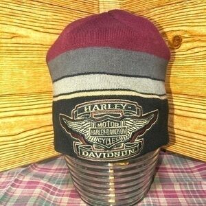 🚦Harley Davidson Color Block knit beanie hat